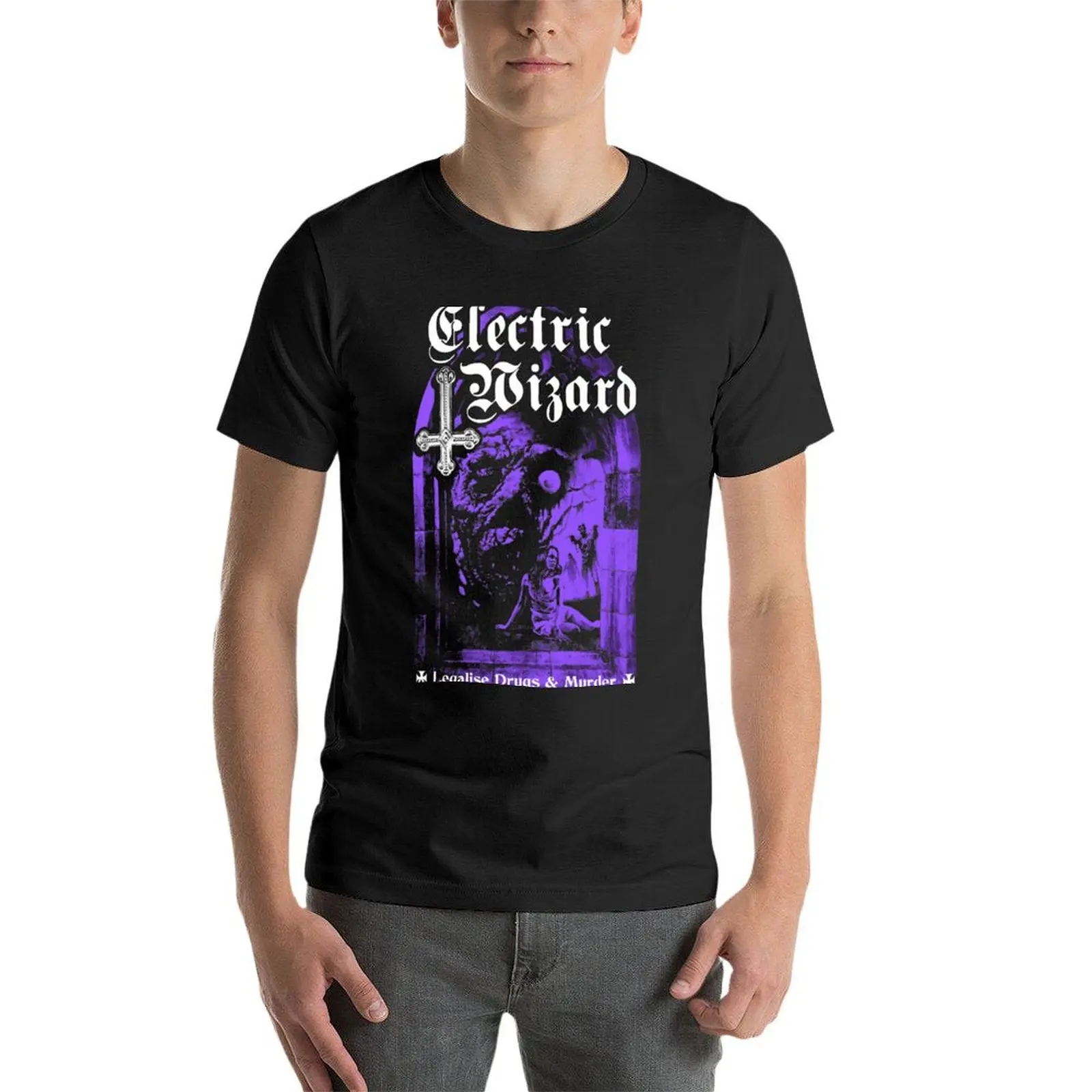 Electric Wizard - Legalise it T-Shirt anime aesthetic clothes quick drying plain sweat shirts, men