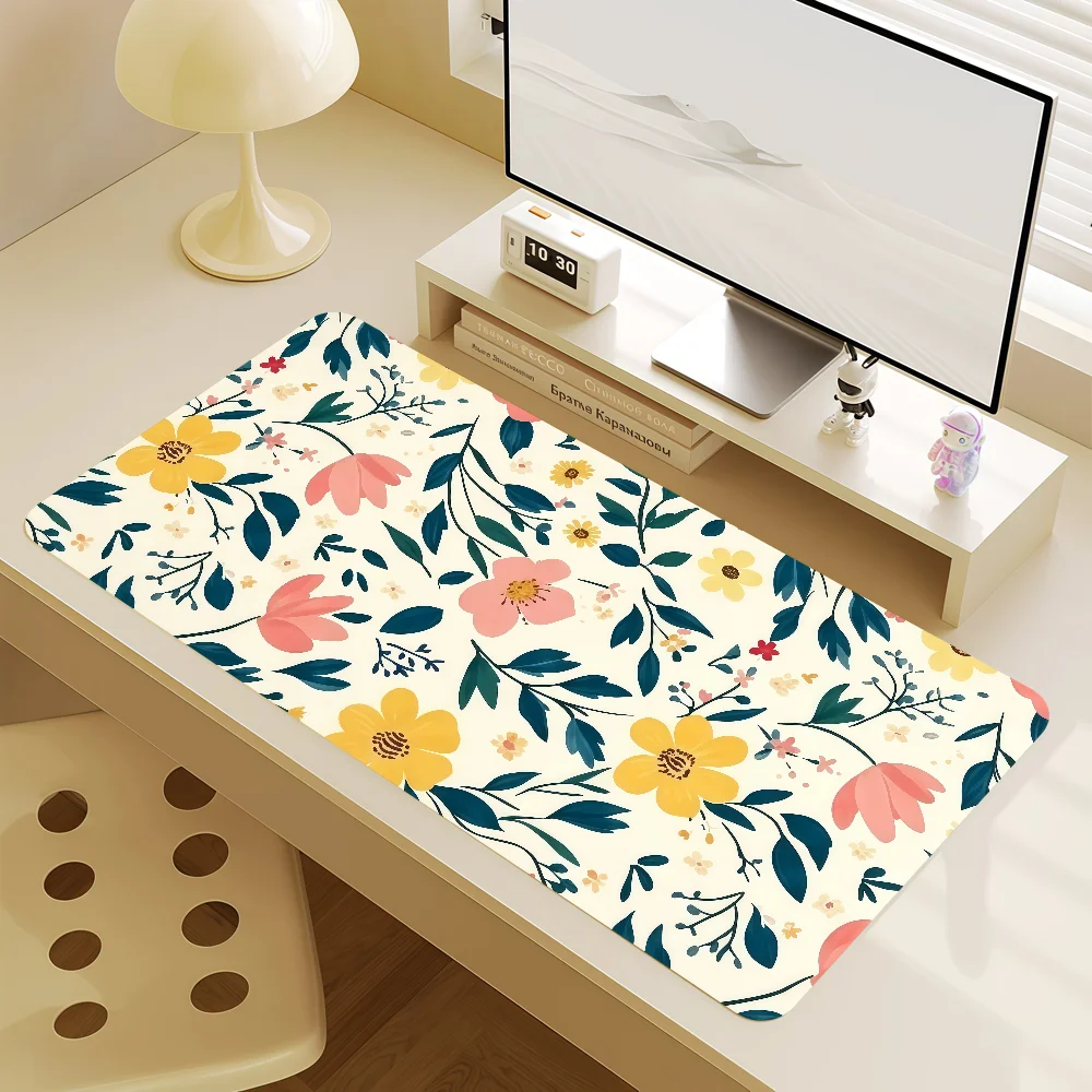 Mouse Pad MousePad Plant Non-slip Lockedge Office Student Green Botanical Gaming Thickened Floral Large Writing Pad Cushion