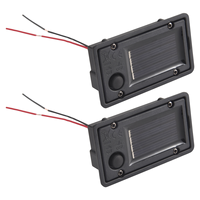 ZIZI 2Pcs Battery Box Solar Lantern Light Replacement Parts Top for Outdoor Hanging Lanterns Container Home Solar Lamp