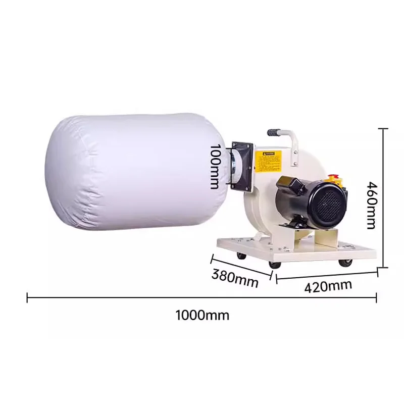Industrial Vacuum Cleaner Compact Woodworking Baghouse Dust Collector Factory Workshop Dust Collector Environmental Air Purifier