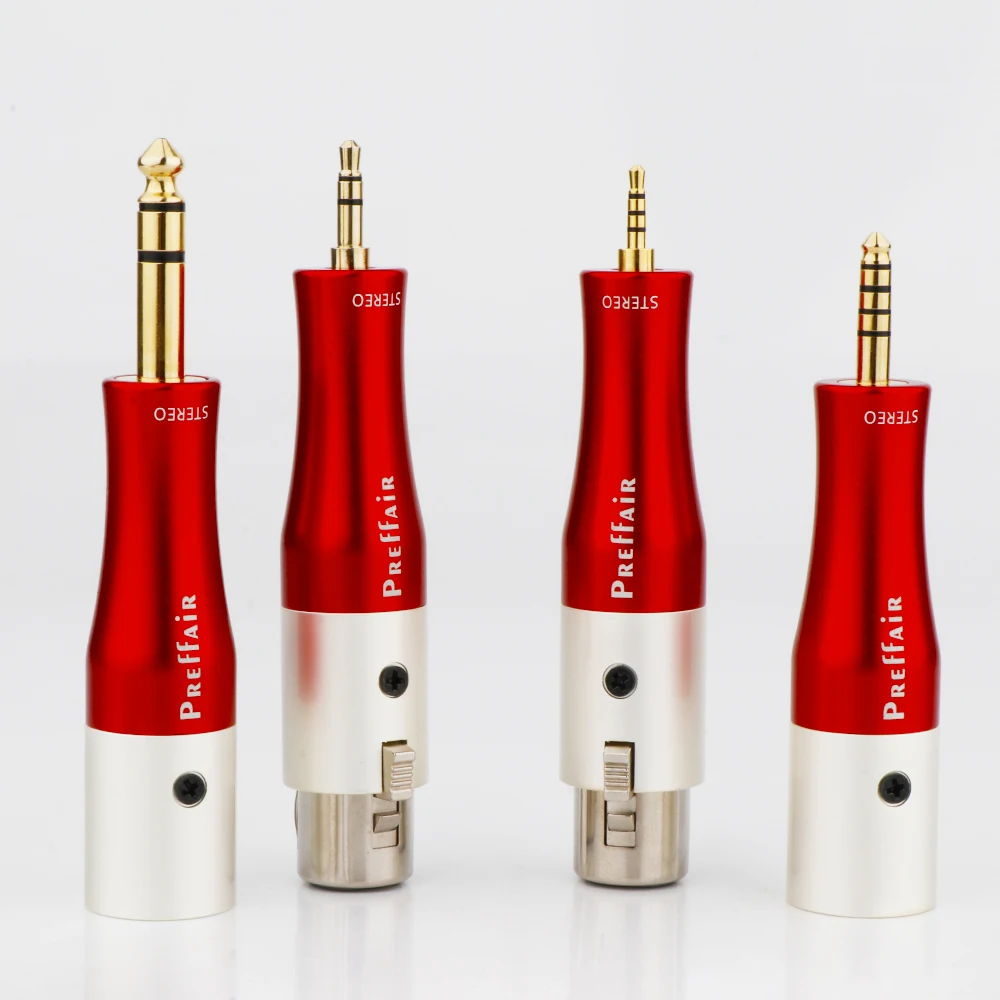 1 قطعة Preffair 4 دبوس XLR متوازنة ذكر أنثى إلى RCA 4.4 مللي متر 3.5 مللي متر 2.5 مللي متر Pentaconn محول ذكر إلى أنثى للاعبين الصوت