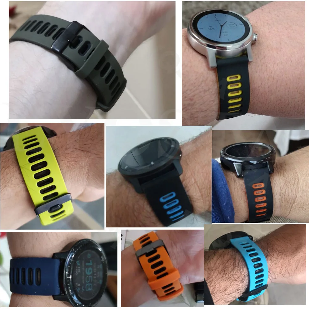 20 22mm Silicone Watch GTR4 Strap ремешок For Amazfit GTR 4/GTR3 Pro GTR 3/2e/GTS 2/4 Mini 42 47mm Wristband Bracelet Watchbands