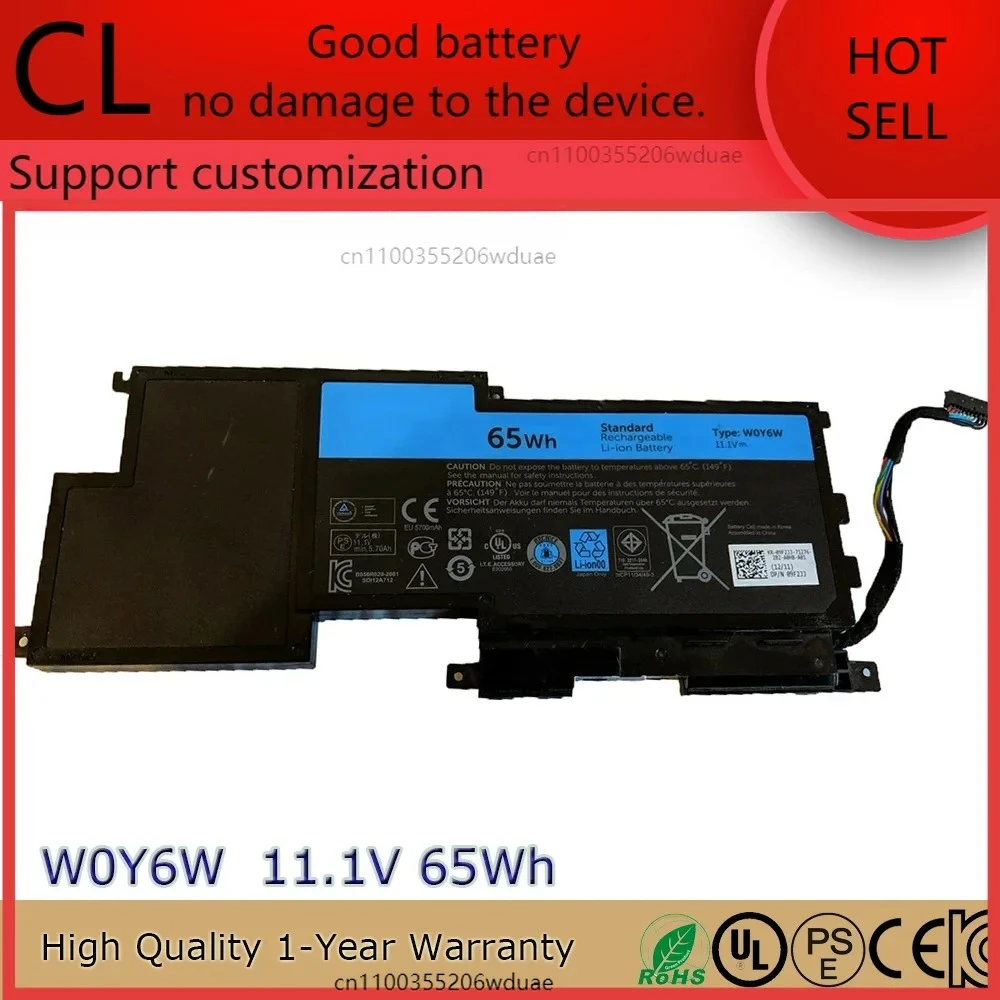 

Brand New Original W0Y6W 11.1V 65Wh Laptop Battery for Dell XPS 15-L521X XPS15-3828 WOY6W 9F233 3NPC0 etc.