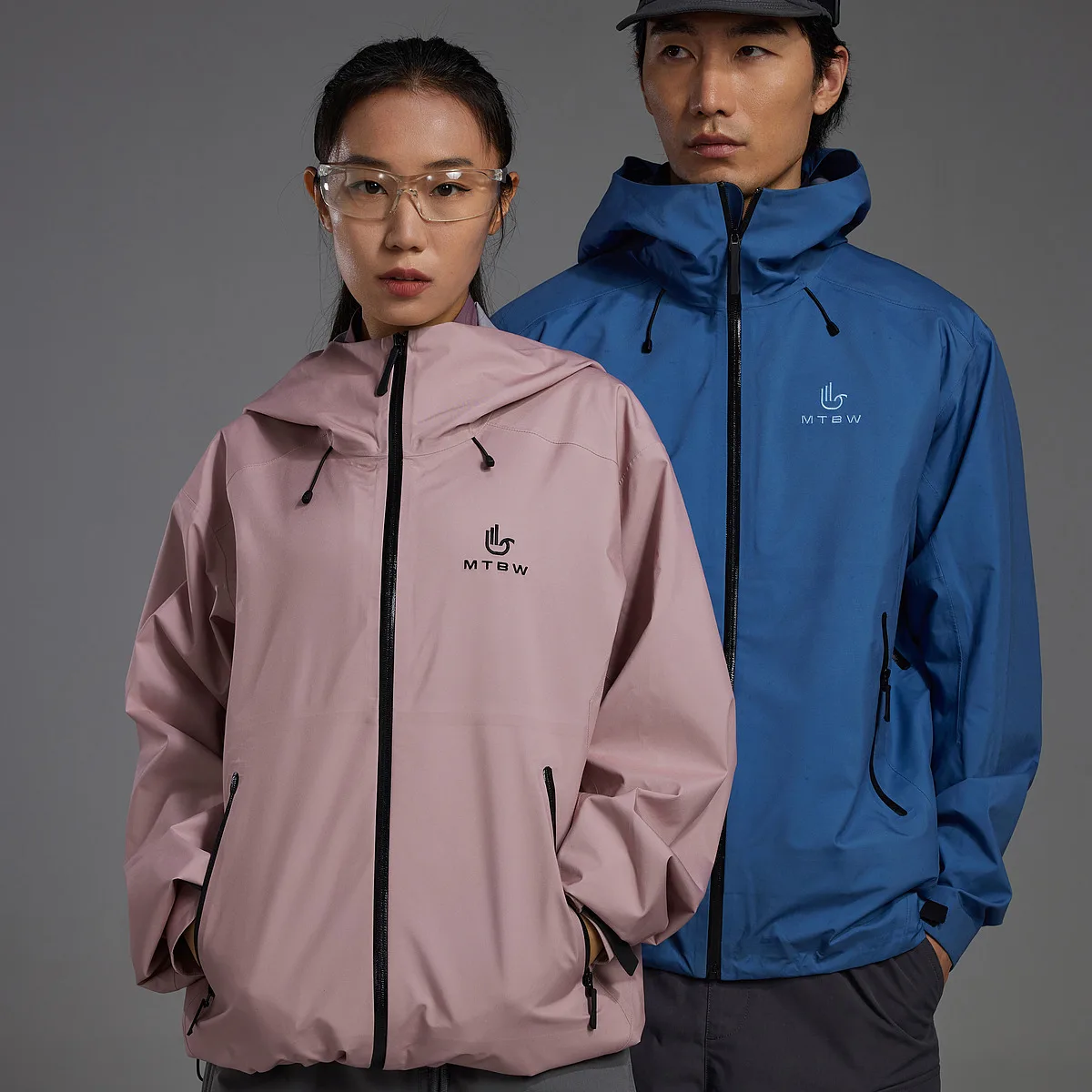 Metersbonwe-Men Women's Comfortable Waterproof Jackets Detachable Hooded Hardshell Jacket  Oil-proof  Autumn Winter