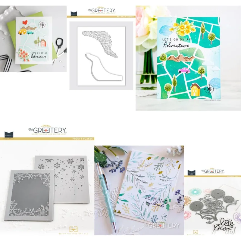 Irregular cracks are very unique patch cut metal die and Stencil for scrap booking stencil album paper DIY gift card decoration