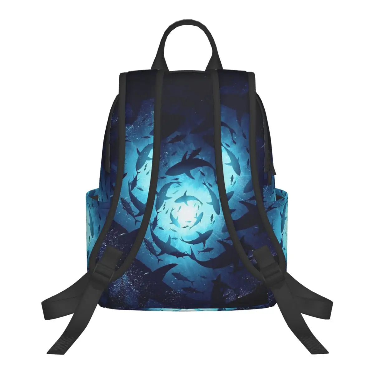 Deep Sea Shark Group Student Backpack School Bag Hiking Travel Daypack for Boys Girls Bookbag Shoulder Bags