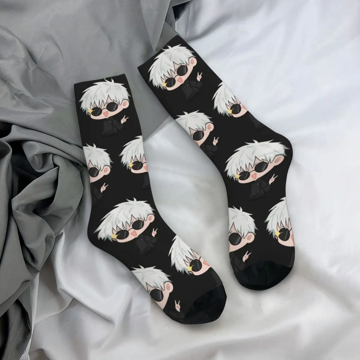 Gojo Satoru Jujutsu Kaisen Men Women Socks Outdoor Novelty Spring Summer Autumn Winter Stockings Gift