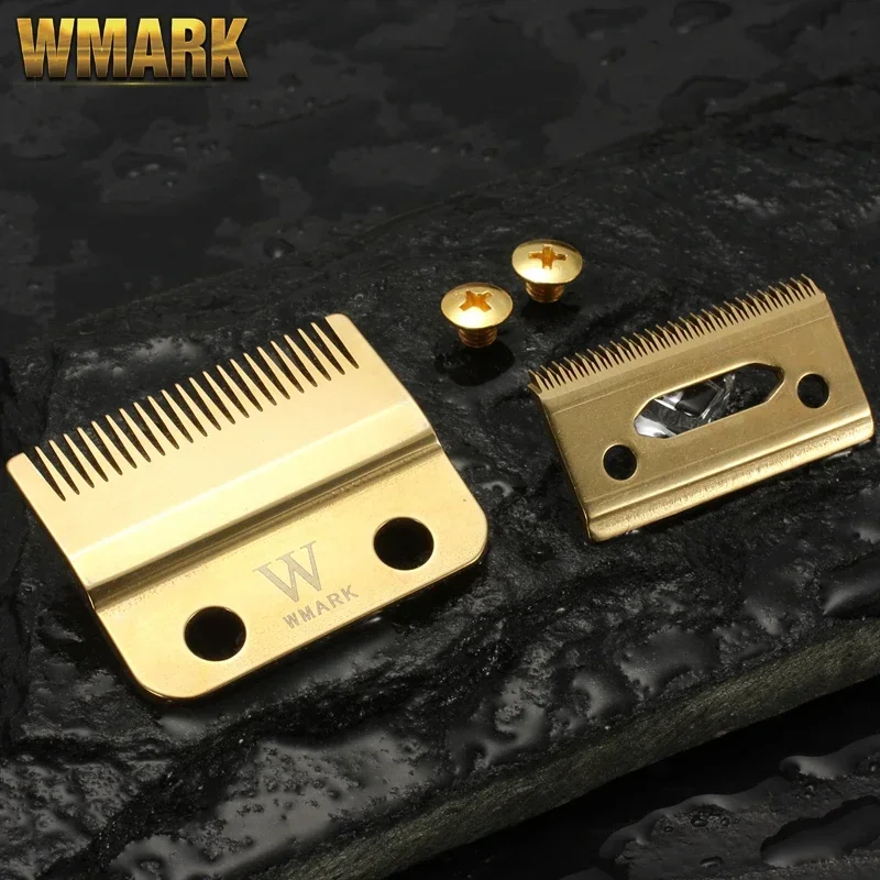 

New WMARK W-2 Professional 2-Hole Stagger-teeth Clipper Blade Moving Blade with Screw Replacement Blade High Quanlity Material