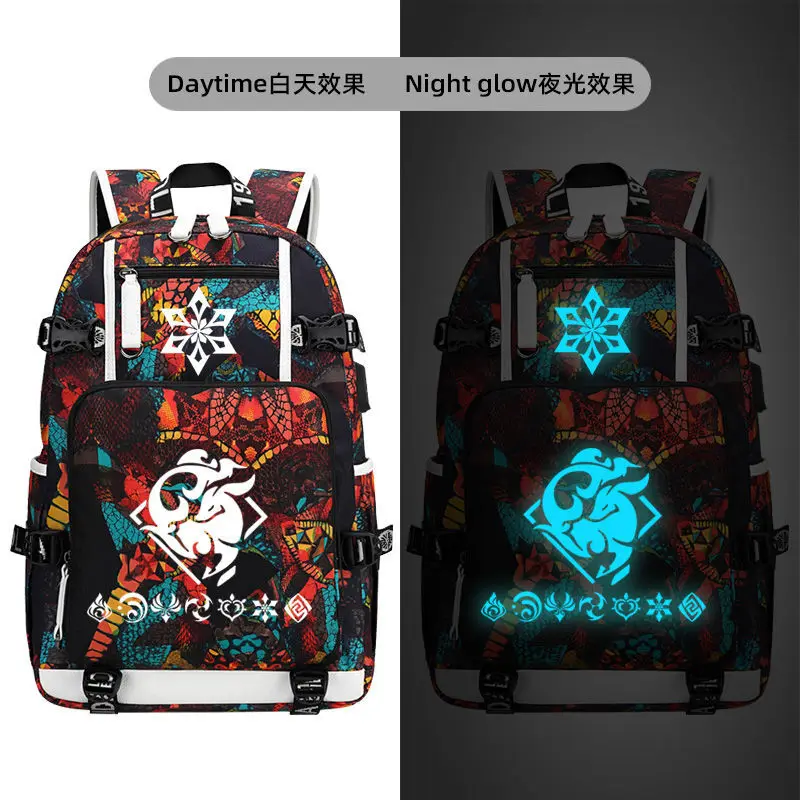 Anime Genshin Impact Merchandise Zhongli Funi Na Unisex Middle And High Wanderer Xianglong Venti Elementary School