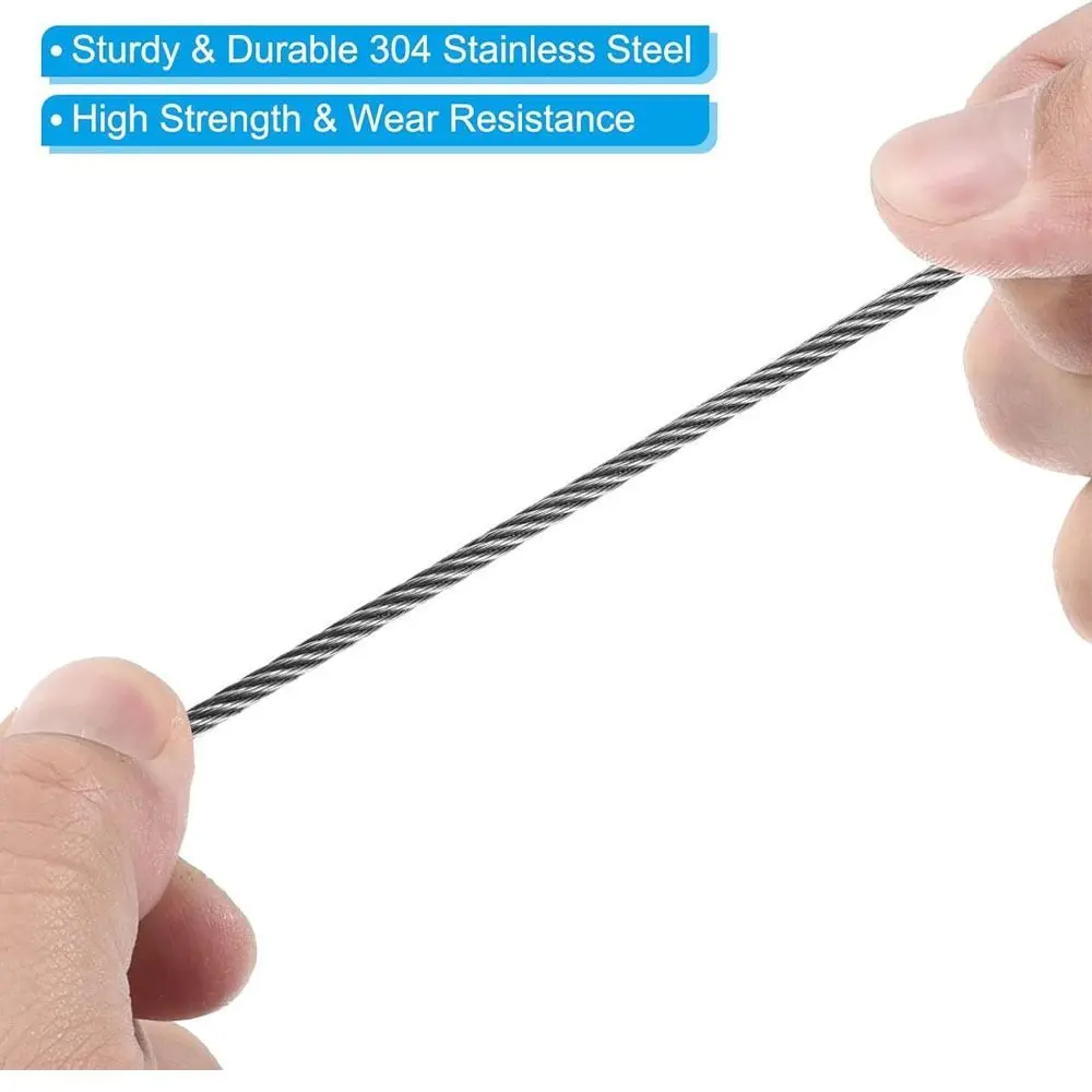 مريحة 20 سنتيمتر x 2 مللي متر سلامة الأمن سلك كابل أضواء المسرح حبل مكافحة انفصال حبل يوميا #2