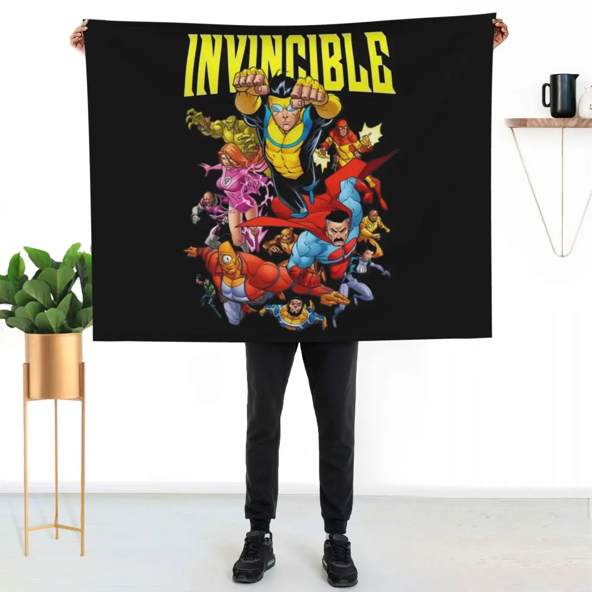 Invincible Invincible Cartoon Throw Blanket Soft Warm Blanket Gift for Men Women Adults