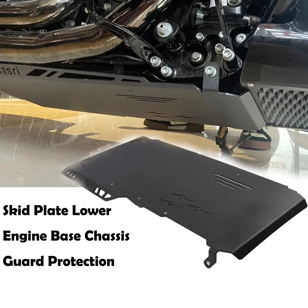 

Для Harley Road Glide FLTRX CVO Road Glide FLTRXSE 2023-2024 мотоциклетная противоскользящая пластина нижнее основание двигателя защита шасси
