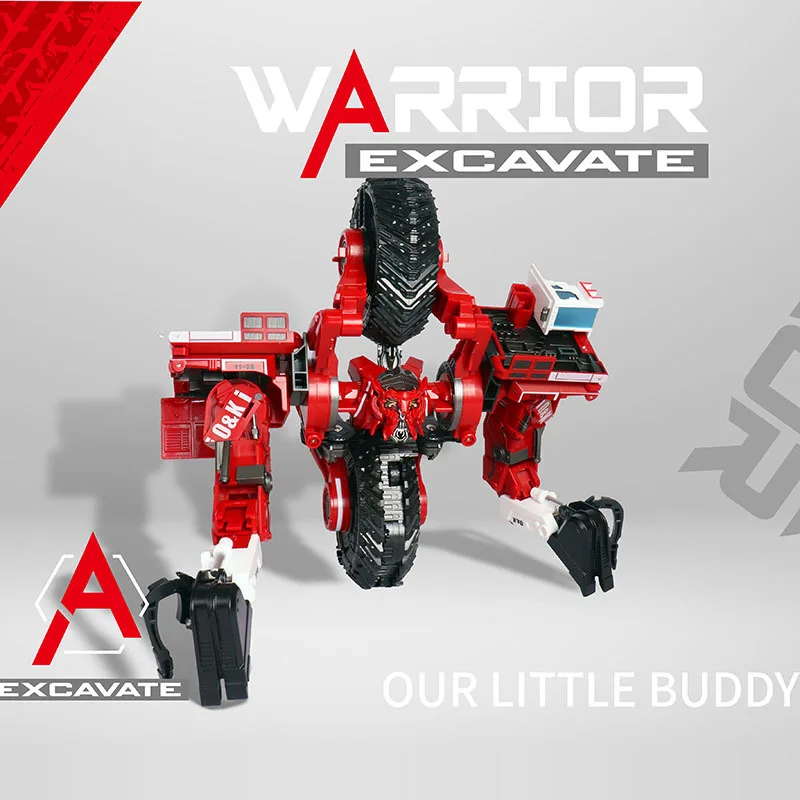 Jouet transformateur véhicule d'ingénierie robuste, Super charge, Version en alliage de grande divinité, Machine de Construction à grande combinaison