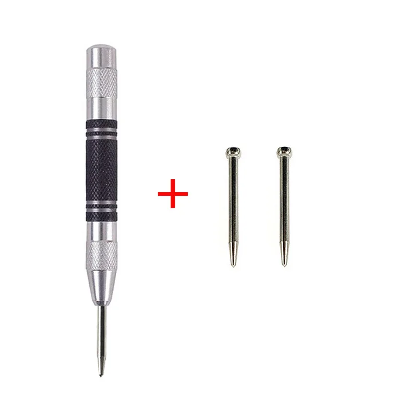 Automatische centerpons Algemene houtbewerking Metaalboor Verstelbare veerbelaste automatische punch Handgereedschap voor metaal Hout Glas