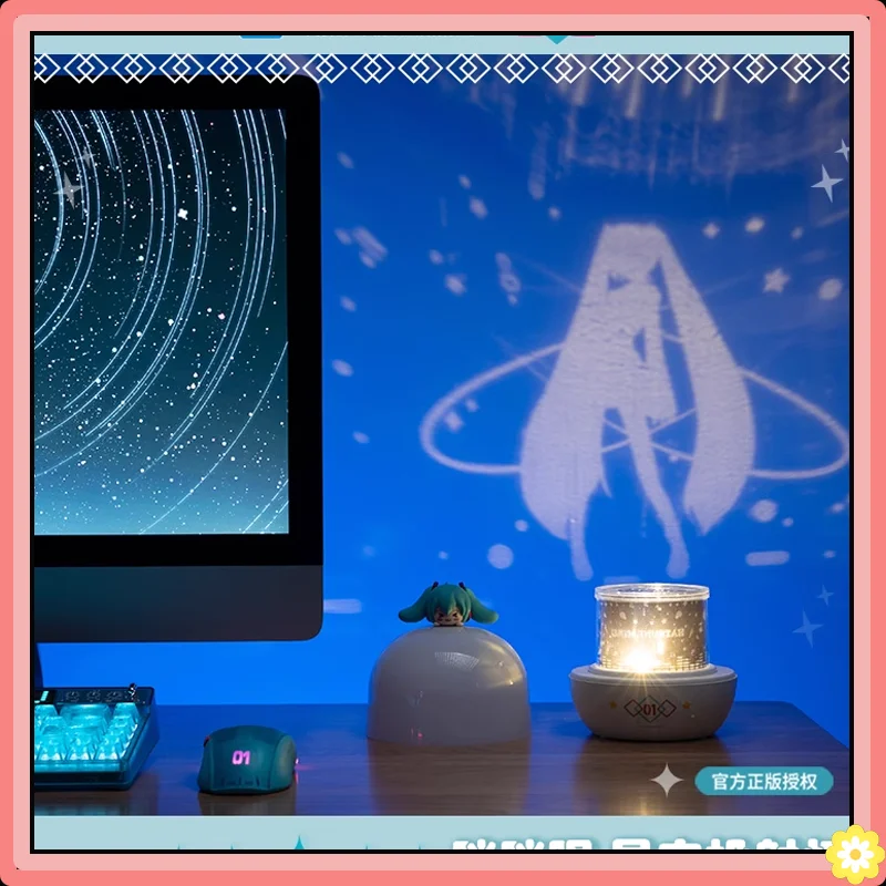 Hatsune Miku Starry Sky Projection Lamp Peripheral Products Miku Projection Lamp Squinting Eye Series Bedside Lamp Original