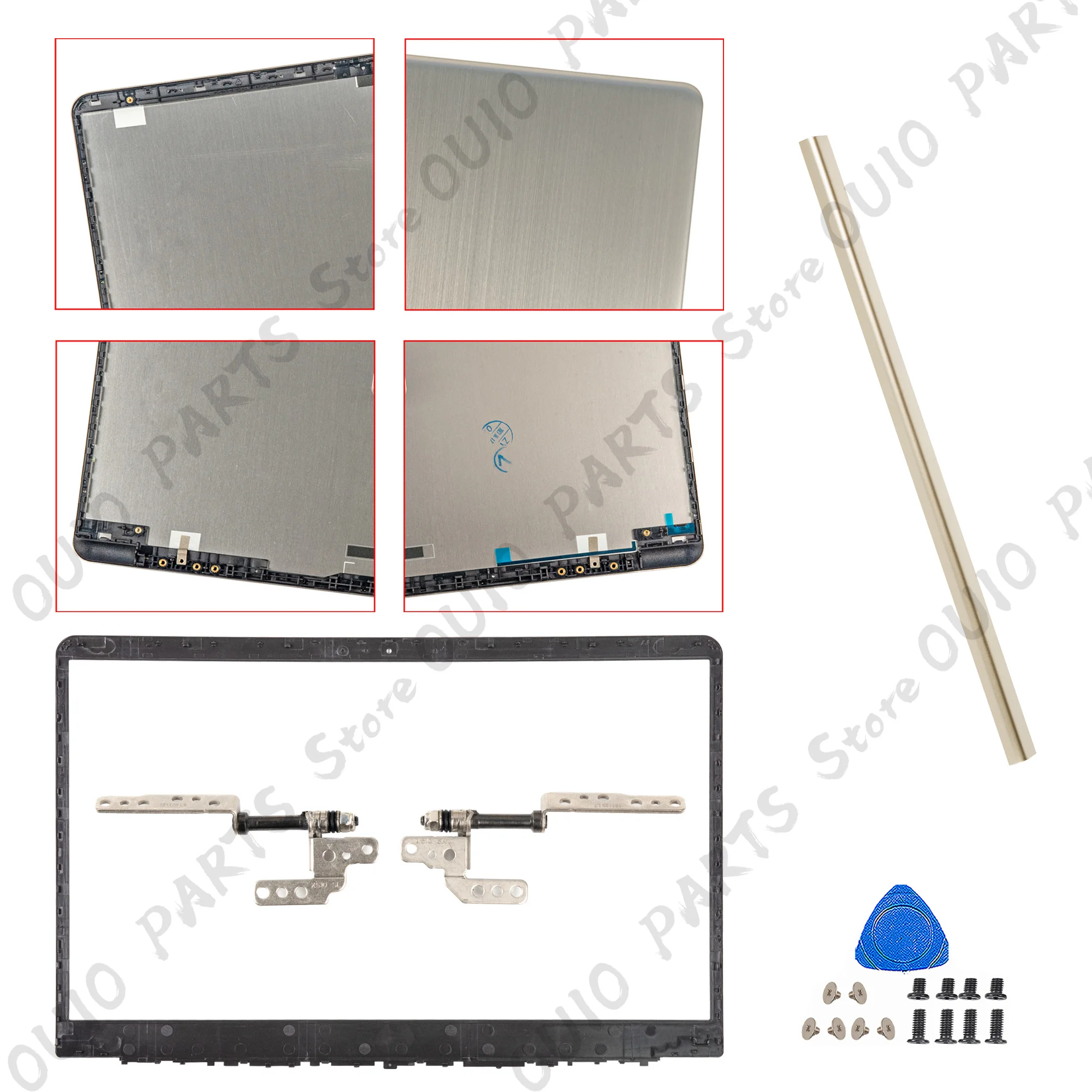 

Parts For VivoBook S510U A510 A510U X510 F510U S510 F510 s5100 Metal LCD Back Cover/Bezel/hinges Housing case Repair