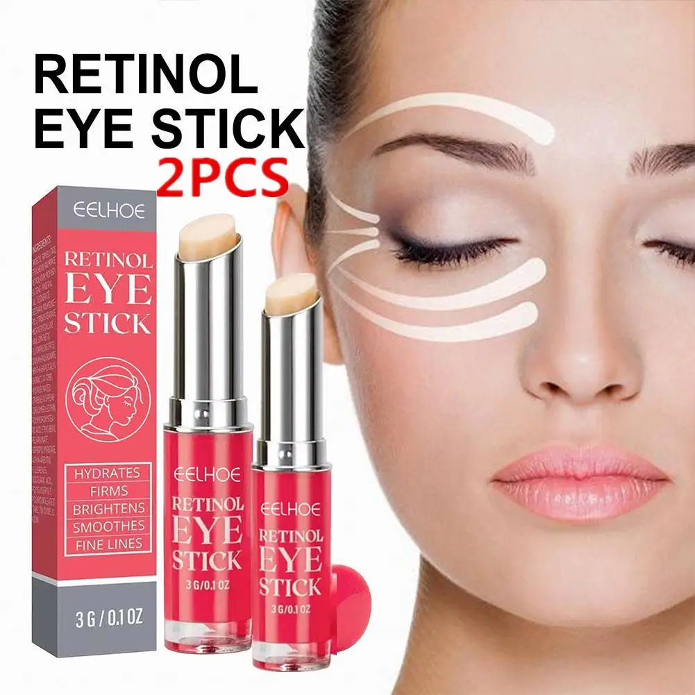 2X Anti-Wrinkle Eye Cream Retinol Stick Get Rid Of Puffy Dark Circles Lift Eye Area Whitening Moisturizing Health Repairing Eye