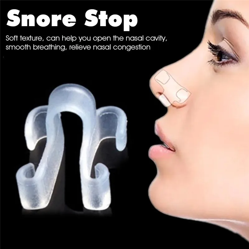 

1pc Sleeping Aid Healthy Care Anti-Snoring Device Snore stop Anti-Snoring Apnea Nose Breathe Clip Stop Snore Device