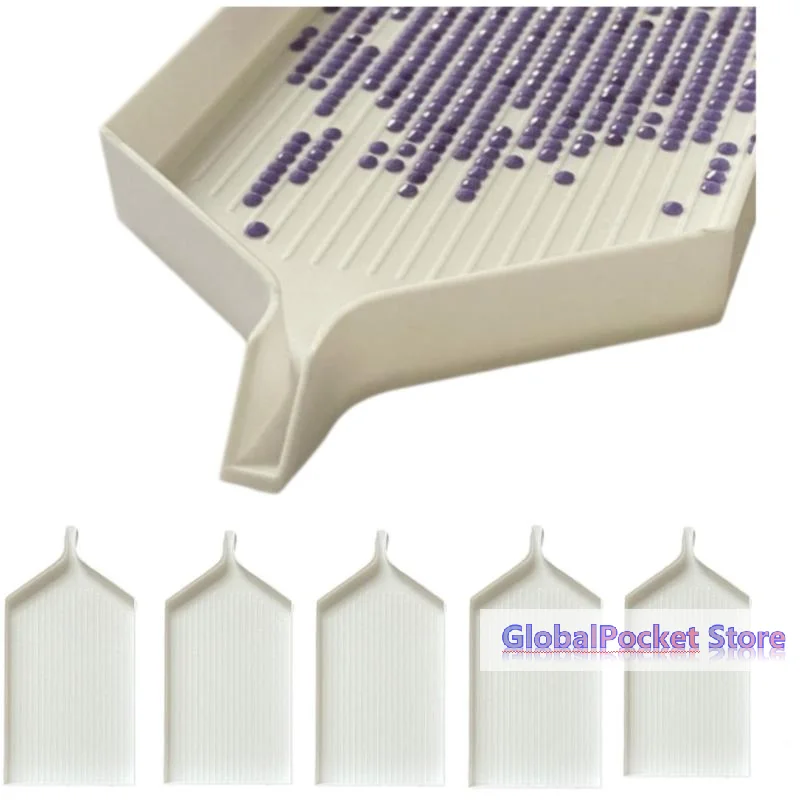 [TG823]5Pcs Nail Art Rhinestones Container Open Tip  Dotting Pick up Tray Easy Application Tool for Nail Artistry