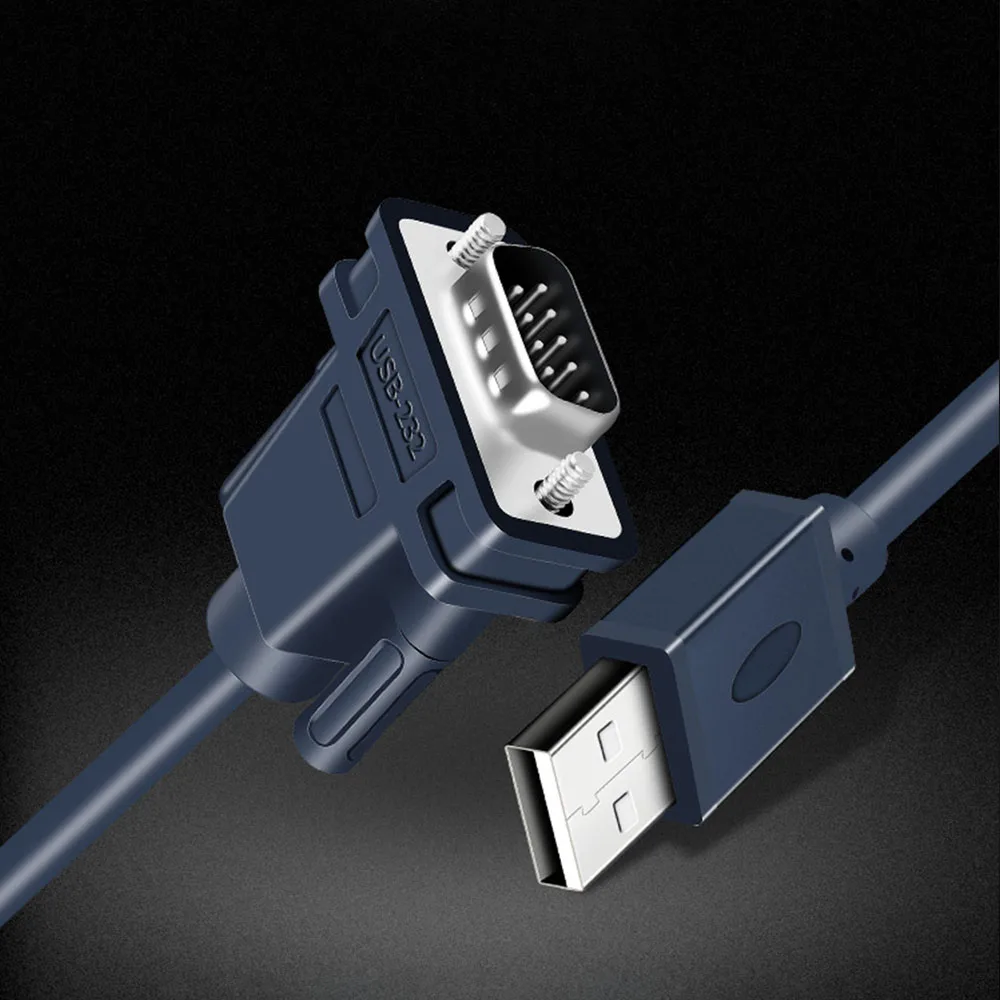 High Quality USB to RS232 Converter Cable DB9 Serial Male to Male Adapter USB to DB9 RS232 Extension Cable