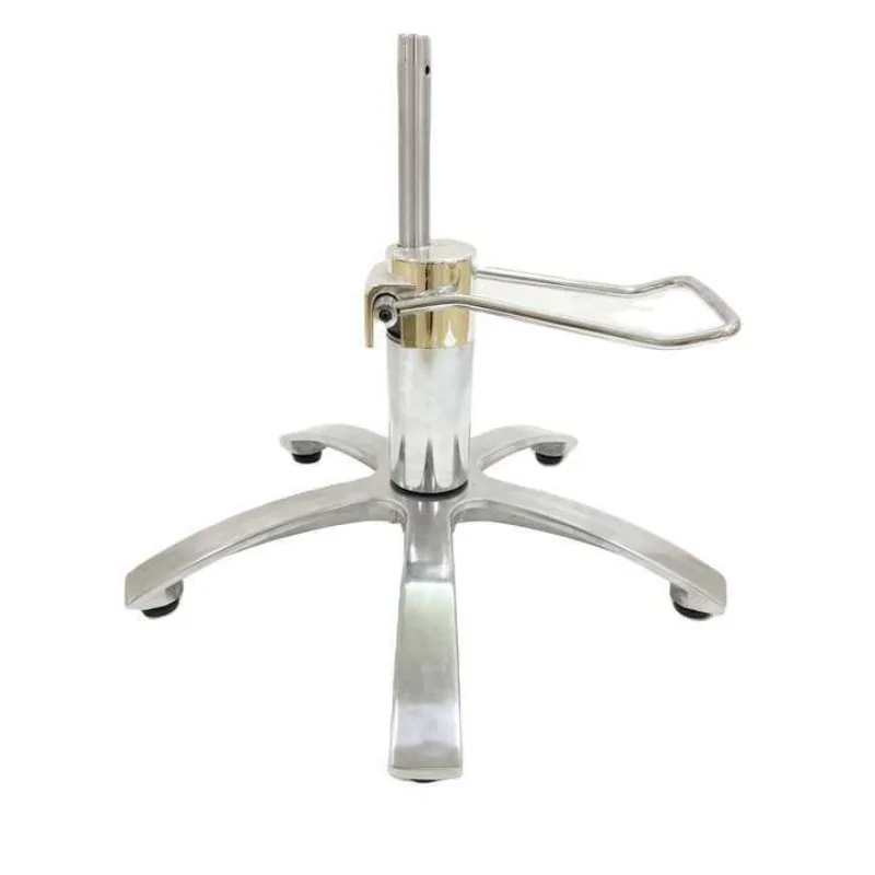 Stainless steel chassis Barber chair base office chair rotating liftable hydraulic oil pump