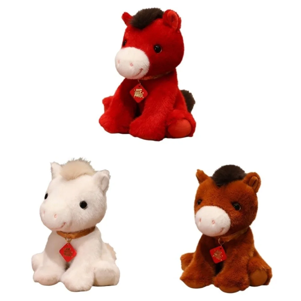 Maskottchen 2026 Pferd, niedliches kreatives Glückspferd, Kawaii, viel Glück, Sternzeichen, Pony, Figur, Geburtstagsgeschenk