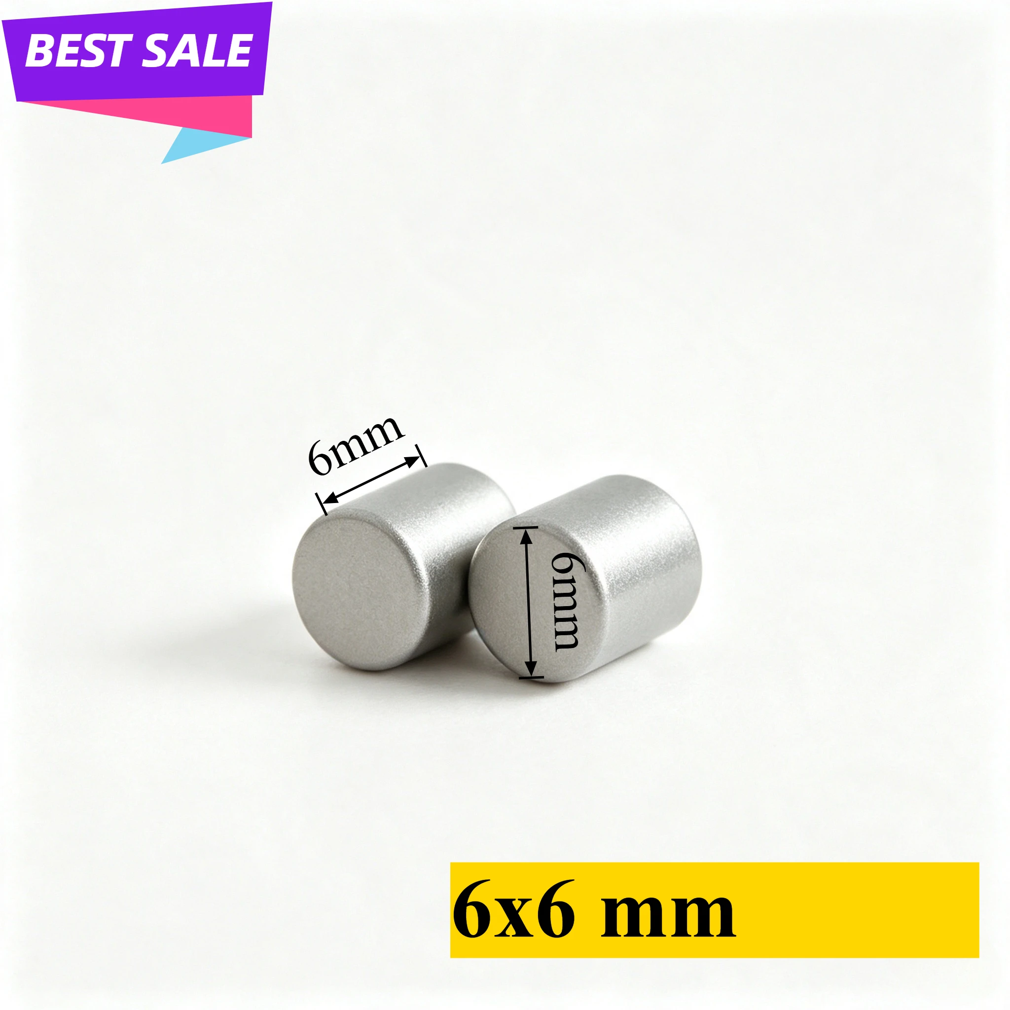 6X6MM N35 Round Disc Neodymium Magnet Super Powerful Permanent NdFeB Rare Earth Small Magnetic Magnet 6X6MM