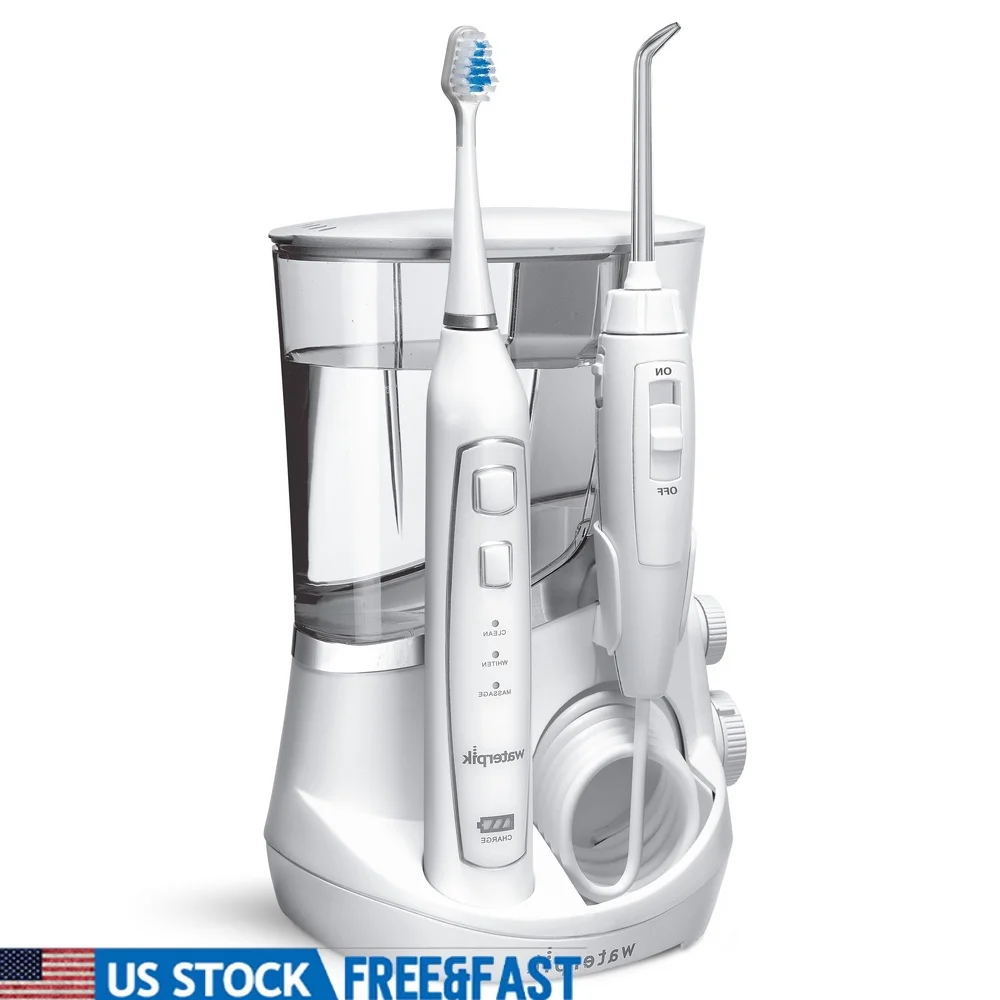 

Электрическая зубная щетка Full Care Water Flosser Sonic, 10 настроек давления, 5 насадок, 3 режима, перезаряжаемое беспроводное устройство для ухода за полостью рта