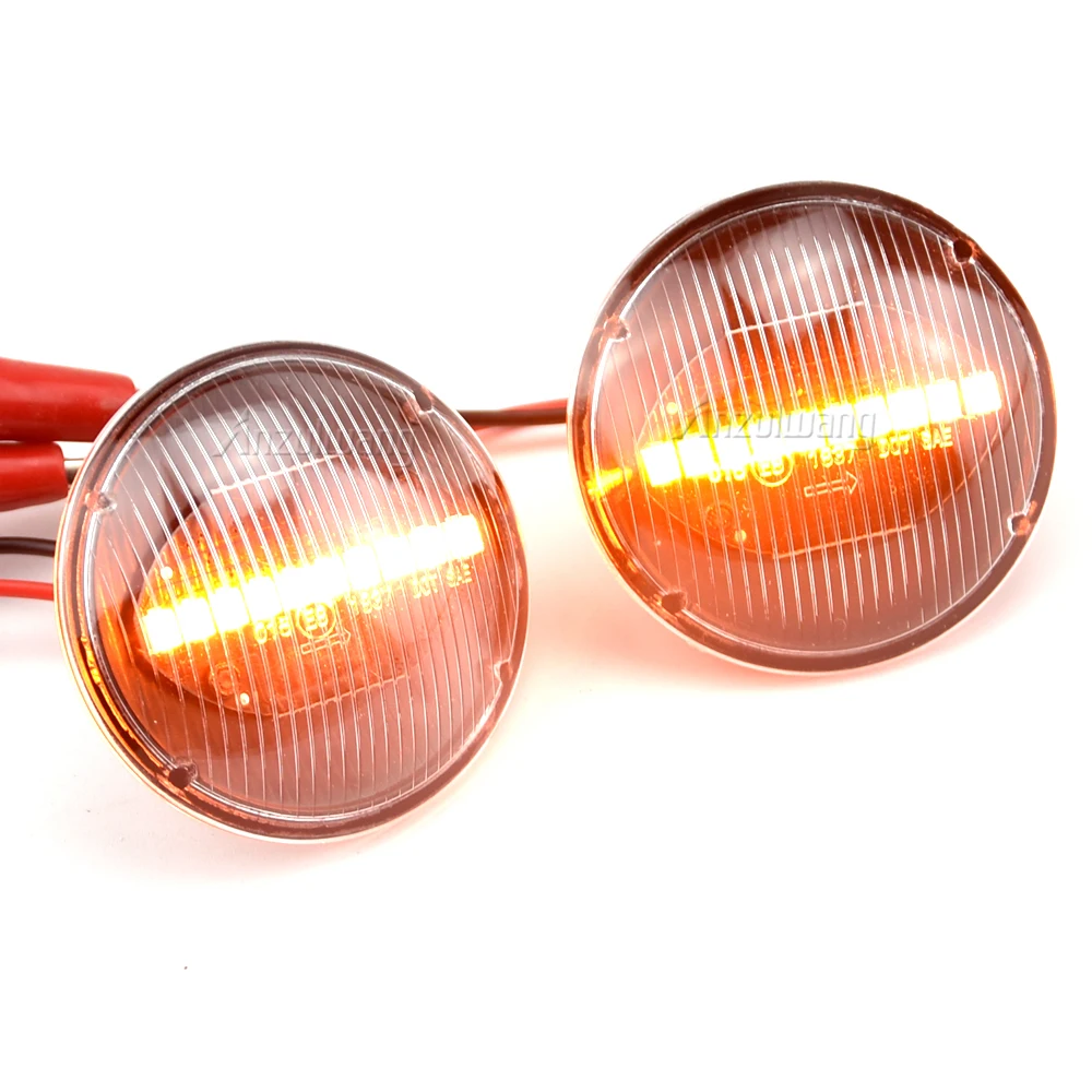 

Clear & Smoked Lens LED Side Marker Lamp Fender Turn Signal Dynamic Amber Lights For Land Rover Range Rover L322 2002-2012