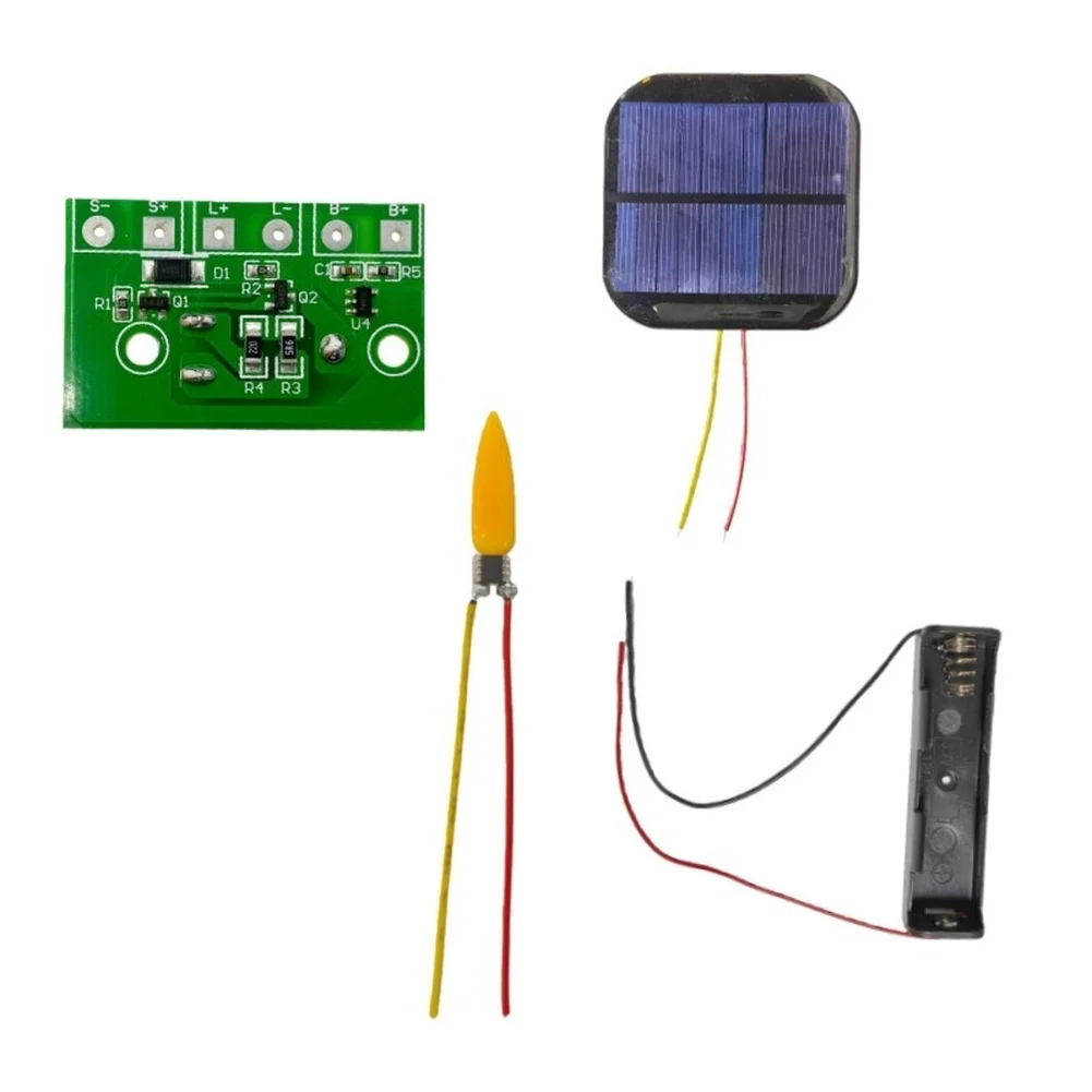 Solar Powered Candle Light Flickering LED Board PCBA Candle Circuit Realistic Flickering Flame Effect Solar Candlelight