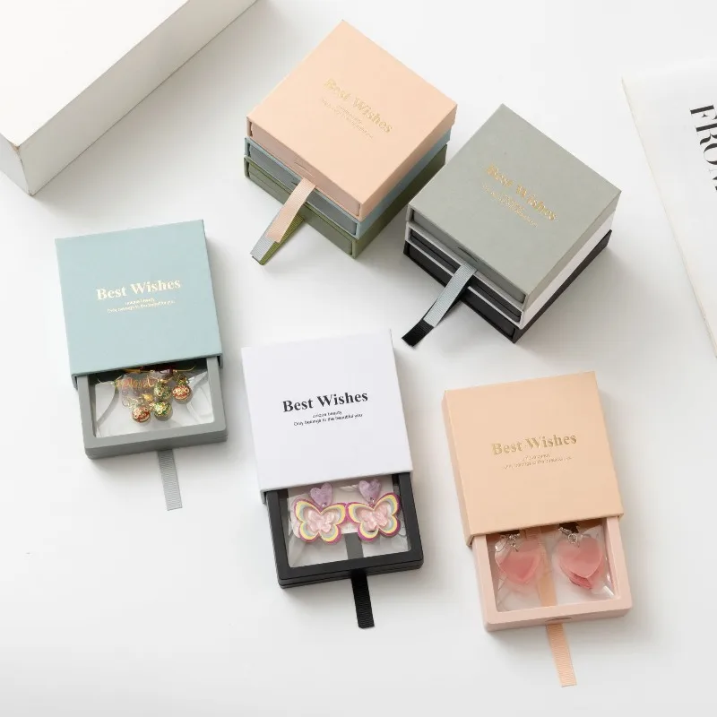 

5 шт., красочная легкая антиоксидантная полиэтиленовая пленка, шкатулка для хранения ювелирных изделий и аксессуаров для друзей и пар, подарочное украшение