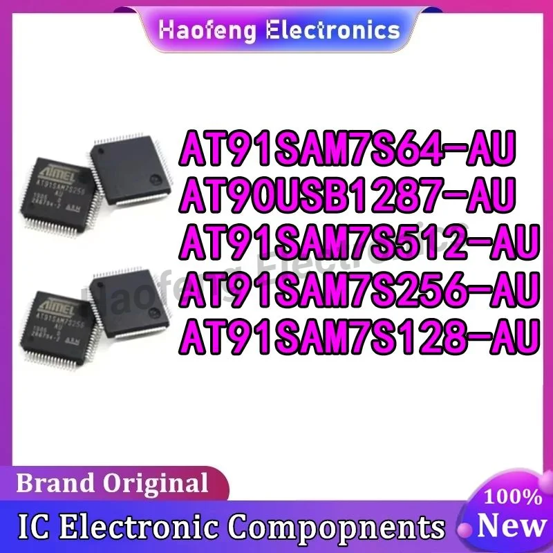 AT91SAM7S128-AU AT91SAM7S256-AU AT91SAM7S512-AU AT91SAM7S64-AU AT90USB1287-AU AT91SAM AT90USB AT91 AT90 AT IC MCU Chip LQFP-64