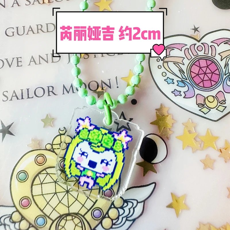 Uni الغبار التوصيل ورقة الاكريليك تماغوتشي نمط قلادة صغيرة سلسلة الهاتف المفاتيح ل أنيمي المحيط لعبة والهوايات 4u Pix