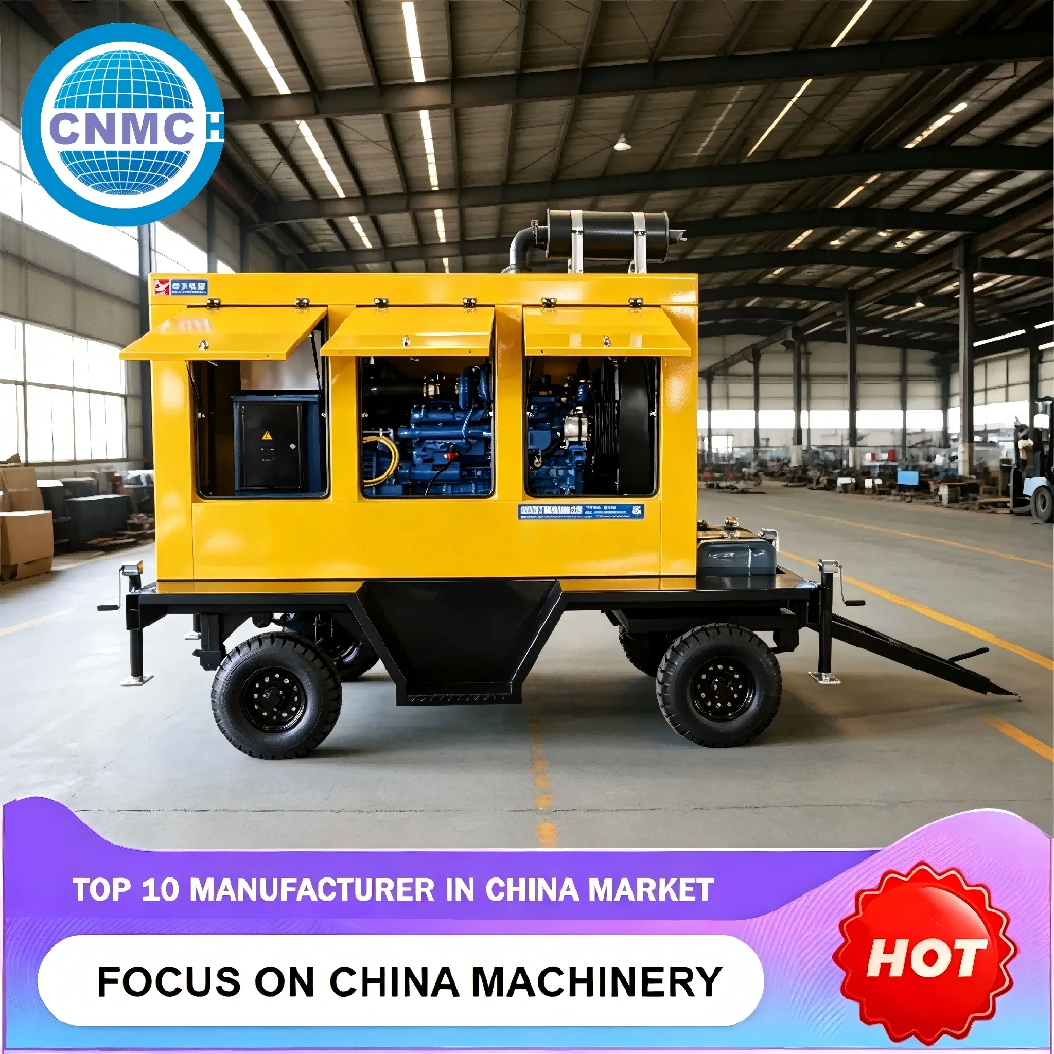 CNMC Silent Diesel Generator 110V 220V 380V Customizable Noiseless Emergency Power Combustion Genset Factory Commercial Use