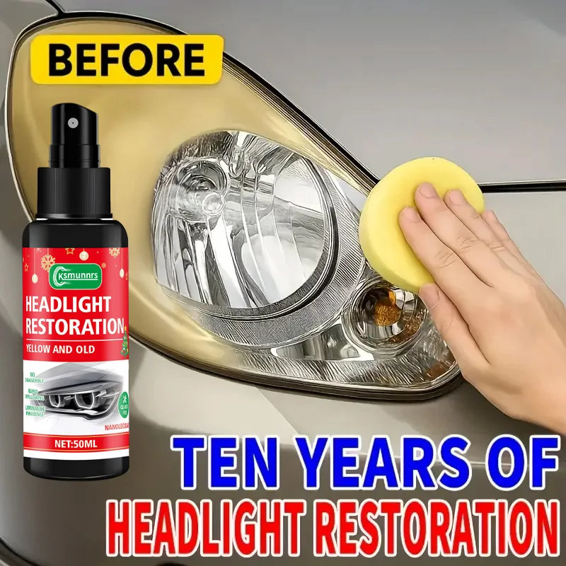 

Универсальный набор для восстановления линз фар Fasilawei - жидкость против пожелтения и окисления для быстрого восстановления блеска