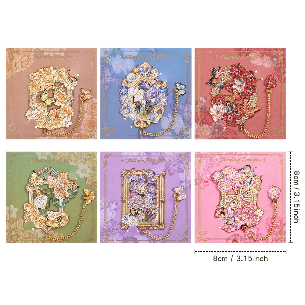 قطعة واحدة من الإشارة المرجعية الأنيقة ذات الحروف الزهرية بتصميم معدني عتيق مع سلسلة زخرفية معدنية هدية مثالية لأصدقاء المعلمين والكاتب #6