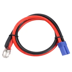 Carro Cabo Adaptador de Alimentação, Silicone Fio De Cobre Estanhado, Fio Da Bateria, EC5 Fêmea para M8, Terminal 40cm, 10AWG