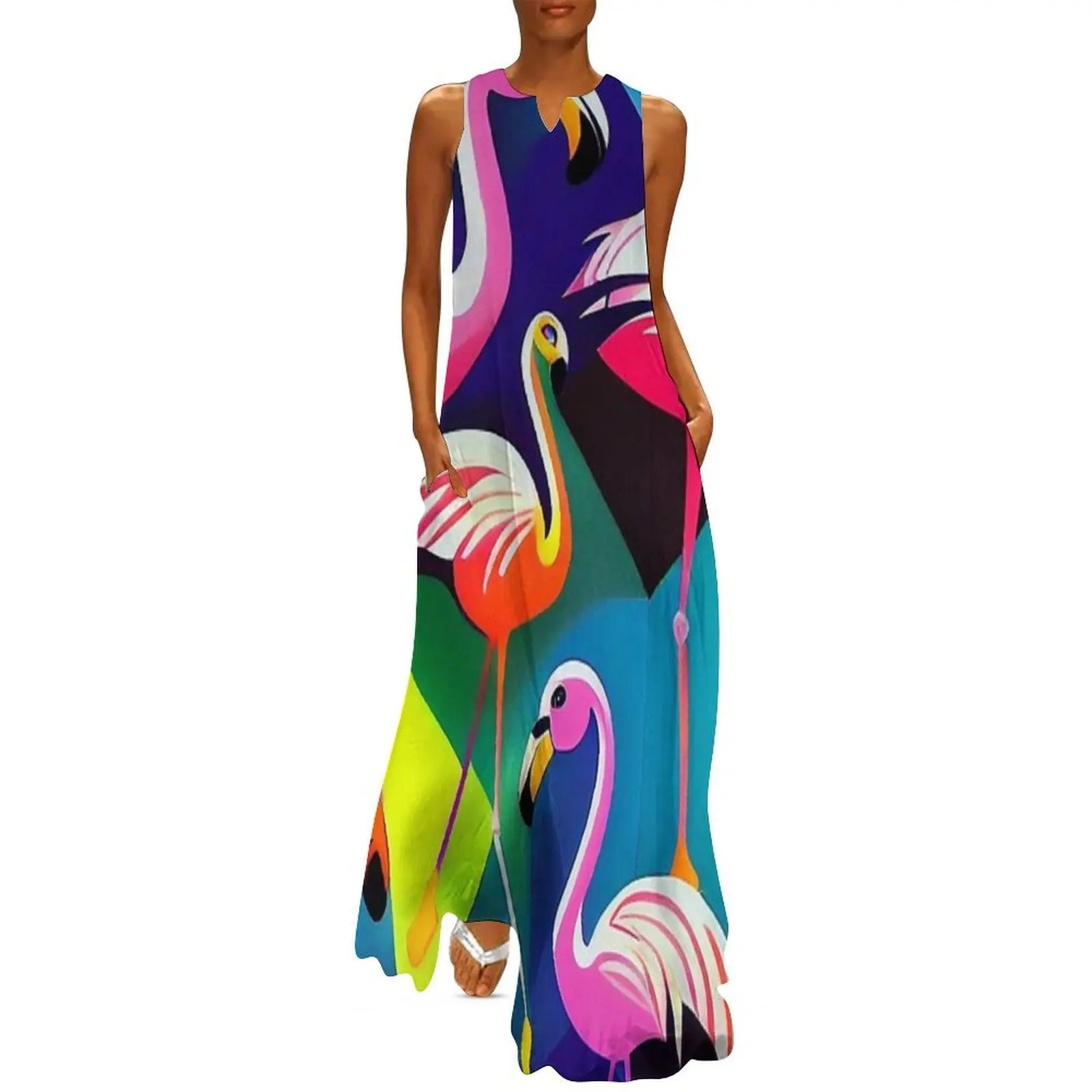 

Flamingos pattern #1 Long Dress dresses with long sleeves summer dress daily clothes for women elegant dresses plus sizes