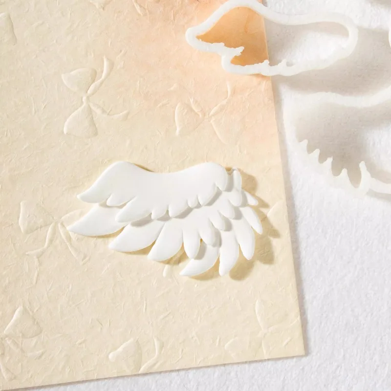 الطين صنع أجنحة الملاك قطع قالب الملاك النسبي/نسخة Q خفيفة للغاية الطين DIY بها بنفسك الشكل دمية الجناح أداة التصميم #3