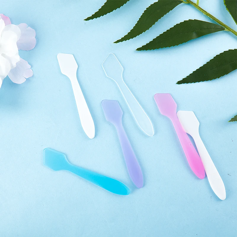 10 Uds Mini espátulas cosméticas aplicador de maquillaje Facial palos crema para ojos máscara cucharas herramientas de belleza DIY juego de cucharas mixtas