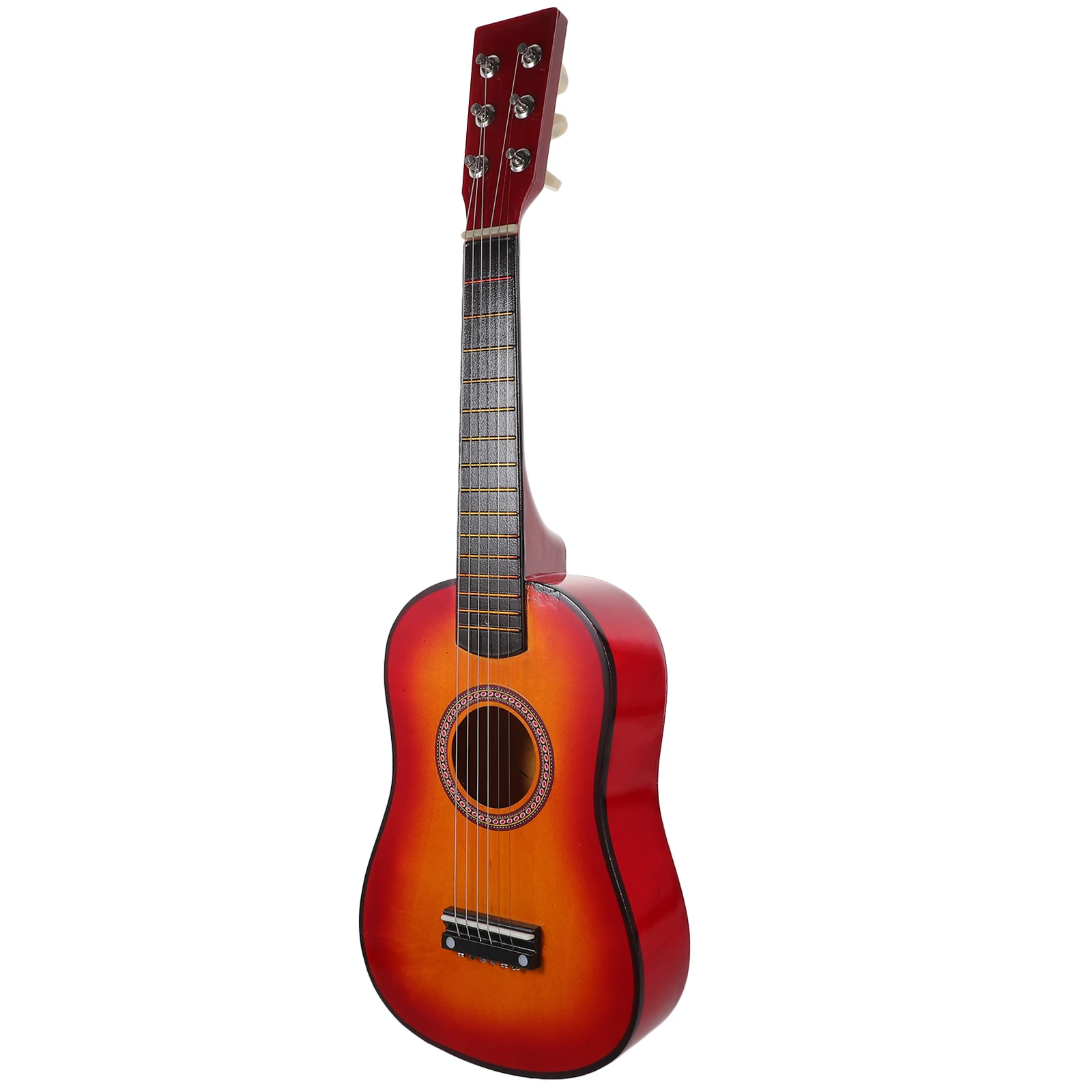 

1pc 21 Inch Kids Practice Guitar Premium Wood Musical Instrument For Beginner Folk Acoustic Plaything Vintage Style