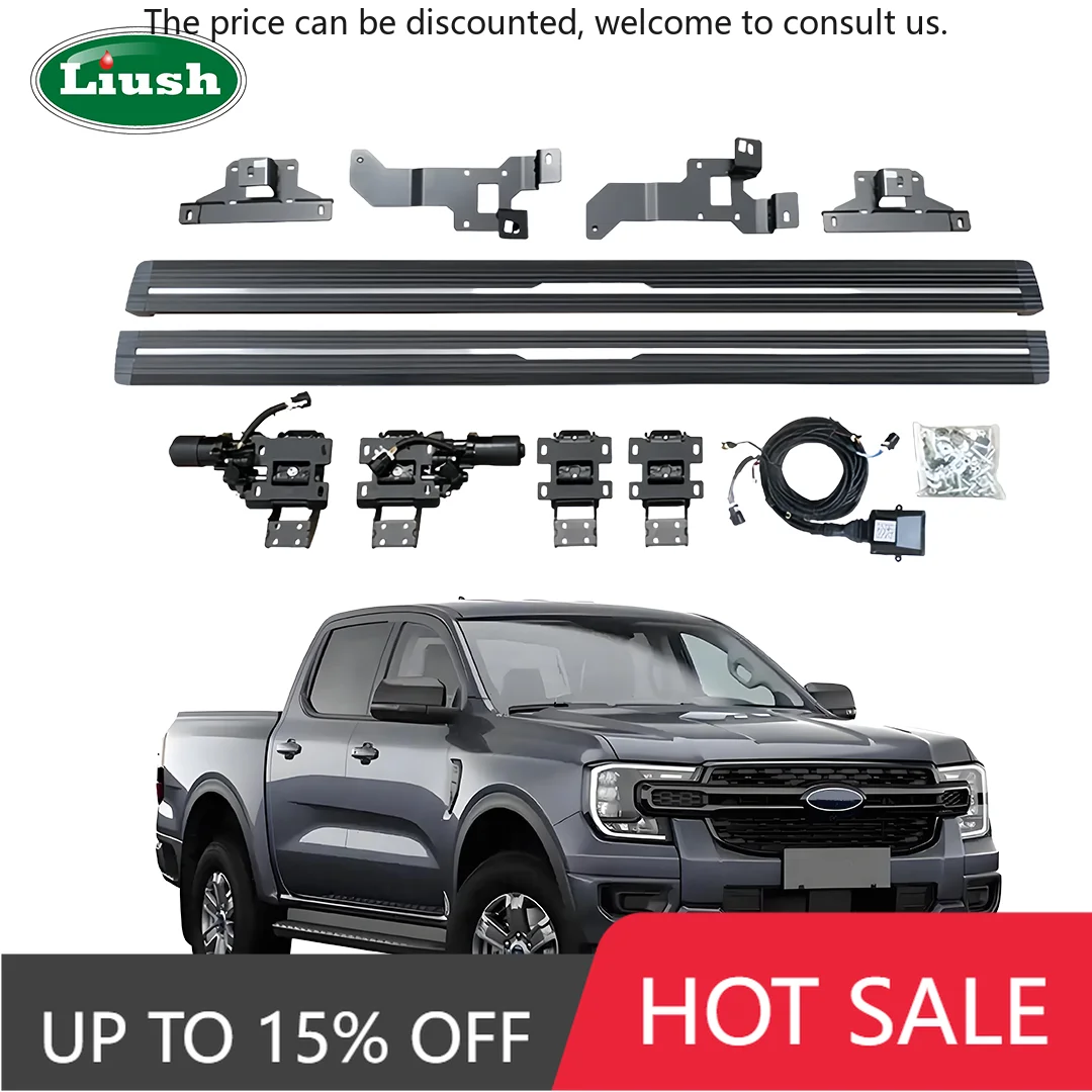 

Plug And Play Liush Retractable Side Board Automotive Factory Modification Parts Electric Side Step For Ford Ranger 2023+