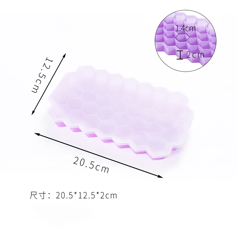 Stampo per cubetti di ghiaccio in Silicone 4/2/1PCS 148 Cube vassoi per ghiaccio di grande capacità fabbricatore di ghiaccio per uso alimentare creatore di ghiaccio riutilizzabile senza BPA con coperchi