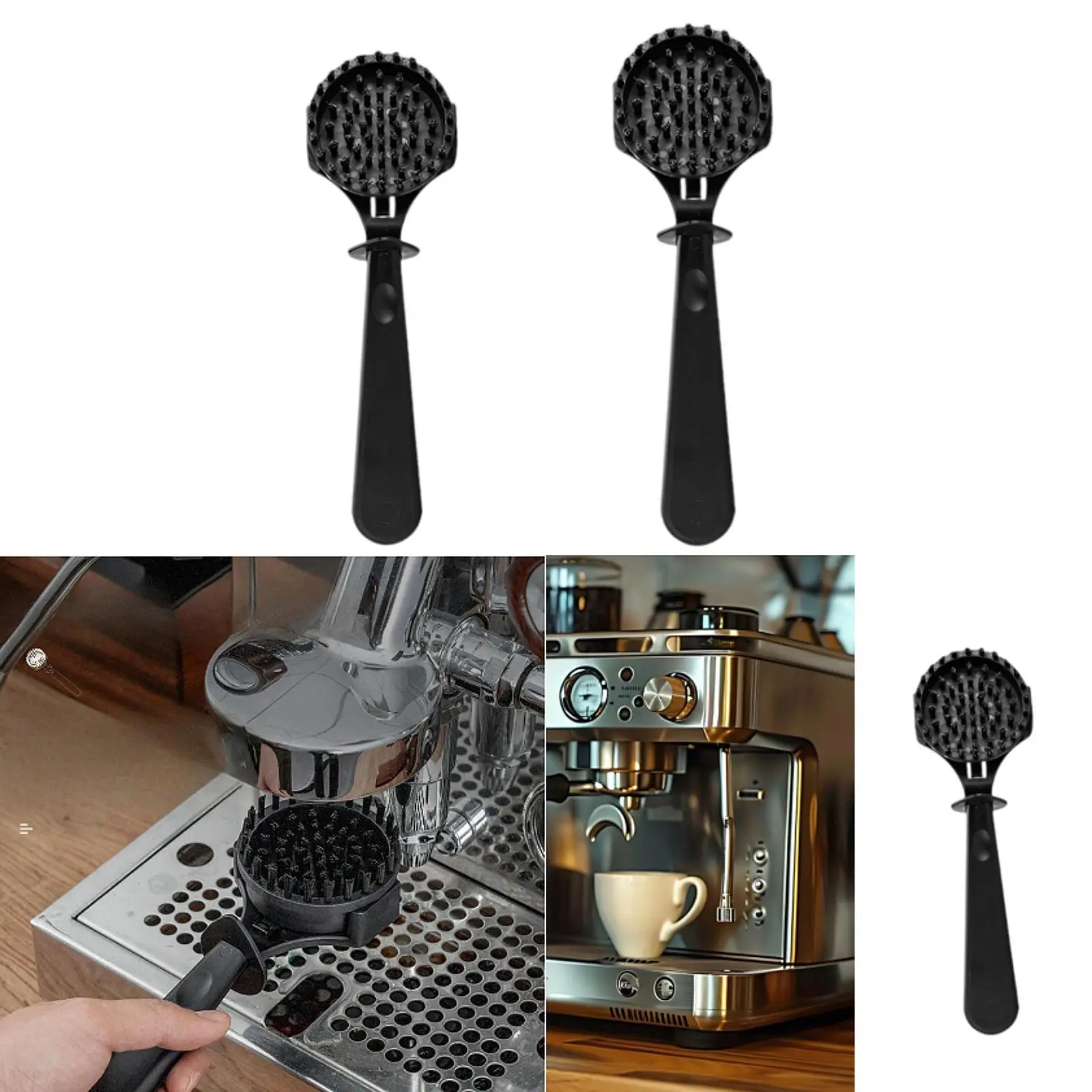 Escova de limpeza para máquina de café expresso, escova para máquina de café doméstica