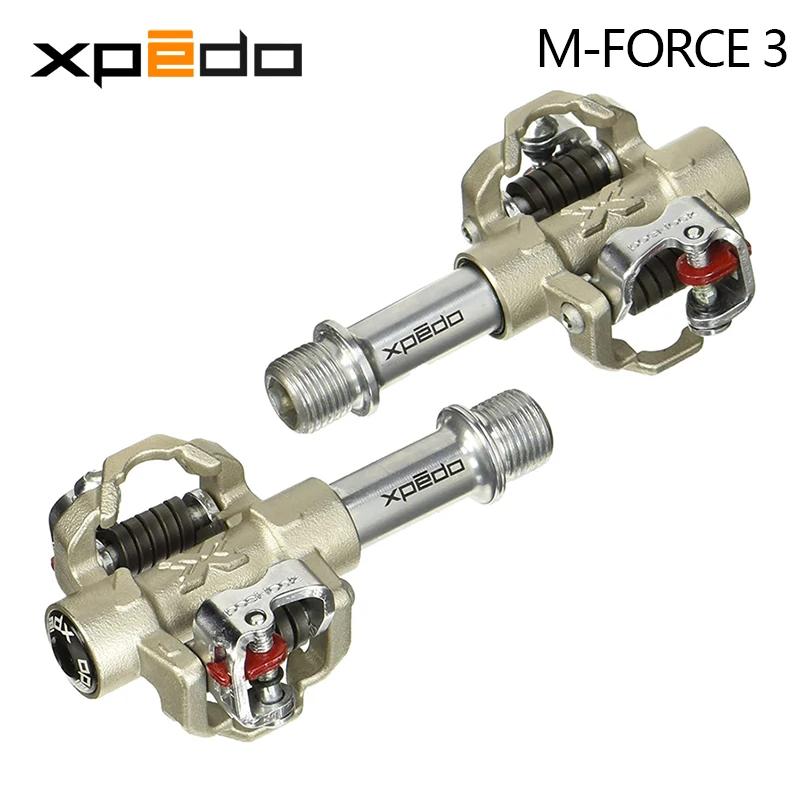 Wellgo Xpedo M-FORCE 3 Double Sided Clipless MTB Pedal XC Gravel Bearing Cromoly Investment 9/16 