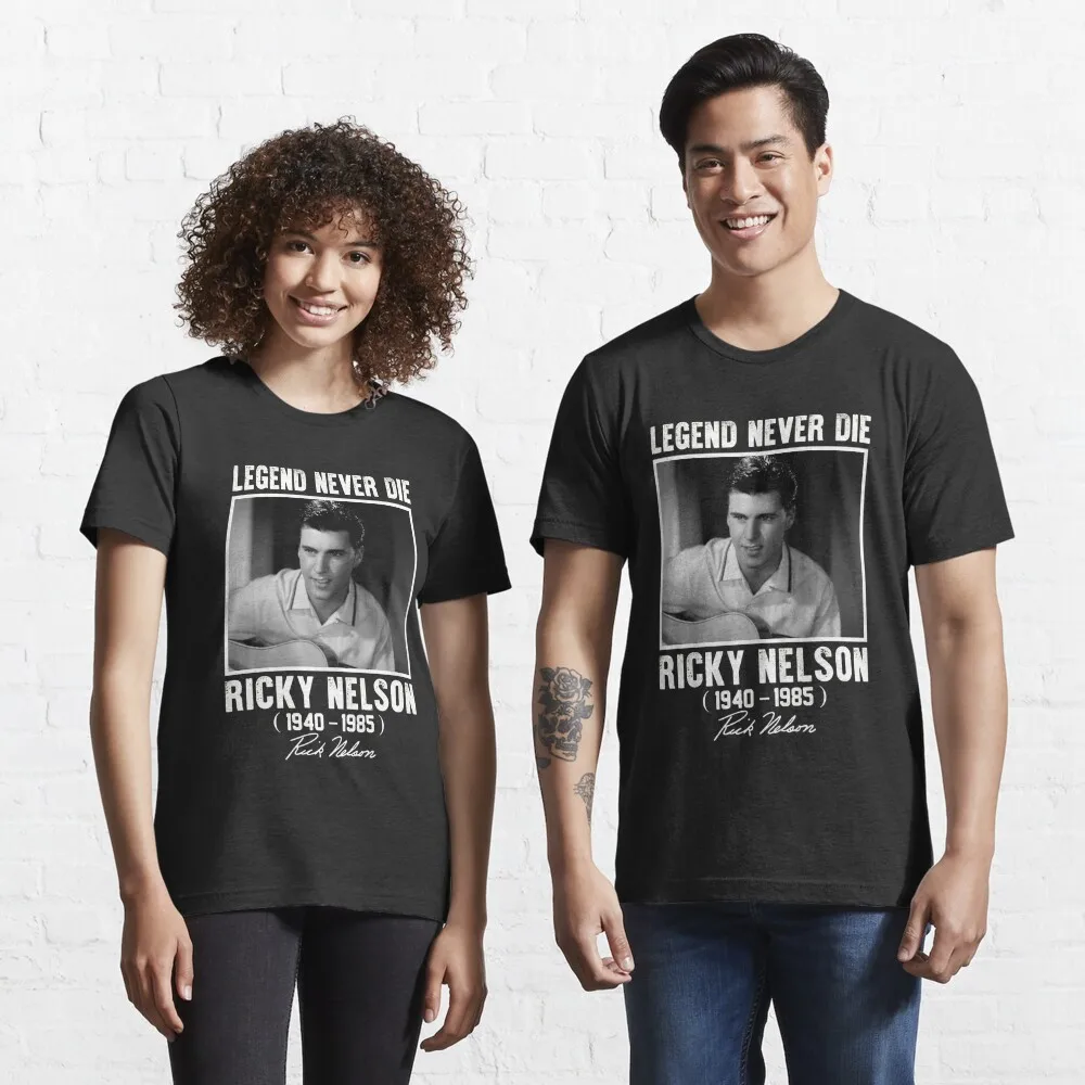 Classic Ricky Nelson Legend Never Die Essential T-Shirt Anime Graphic T-shirts For Men Clothing Women Short Sleeve Tees