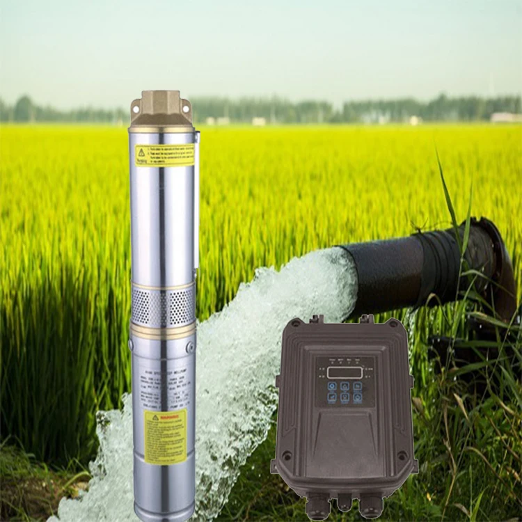 Dc Deep Well Solar Borehole Agricultural Water Pump High Flow Solar Water Pump Without Solar Panels