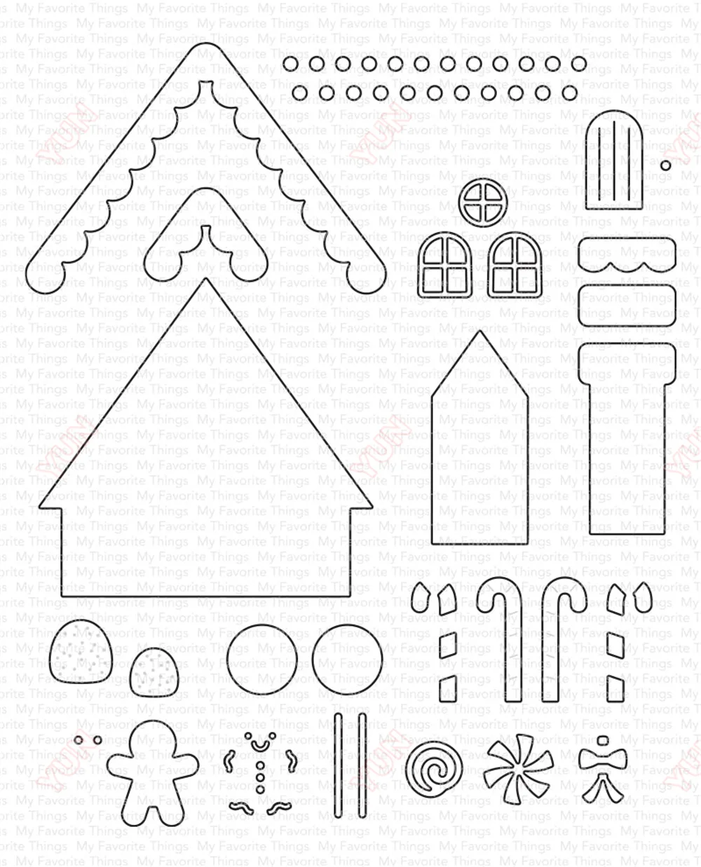 New Gingerbread House Scrapbooking Decorative Stamp Stencils DIY Gift Cards Craft Metal Cutting Dies Handmade Greeting Cards