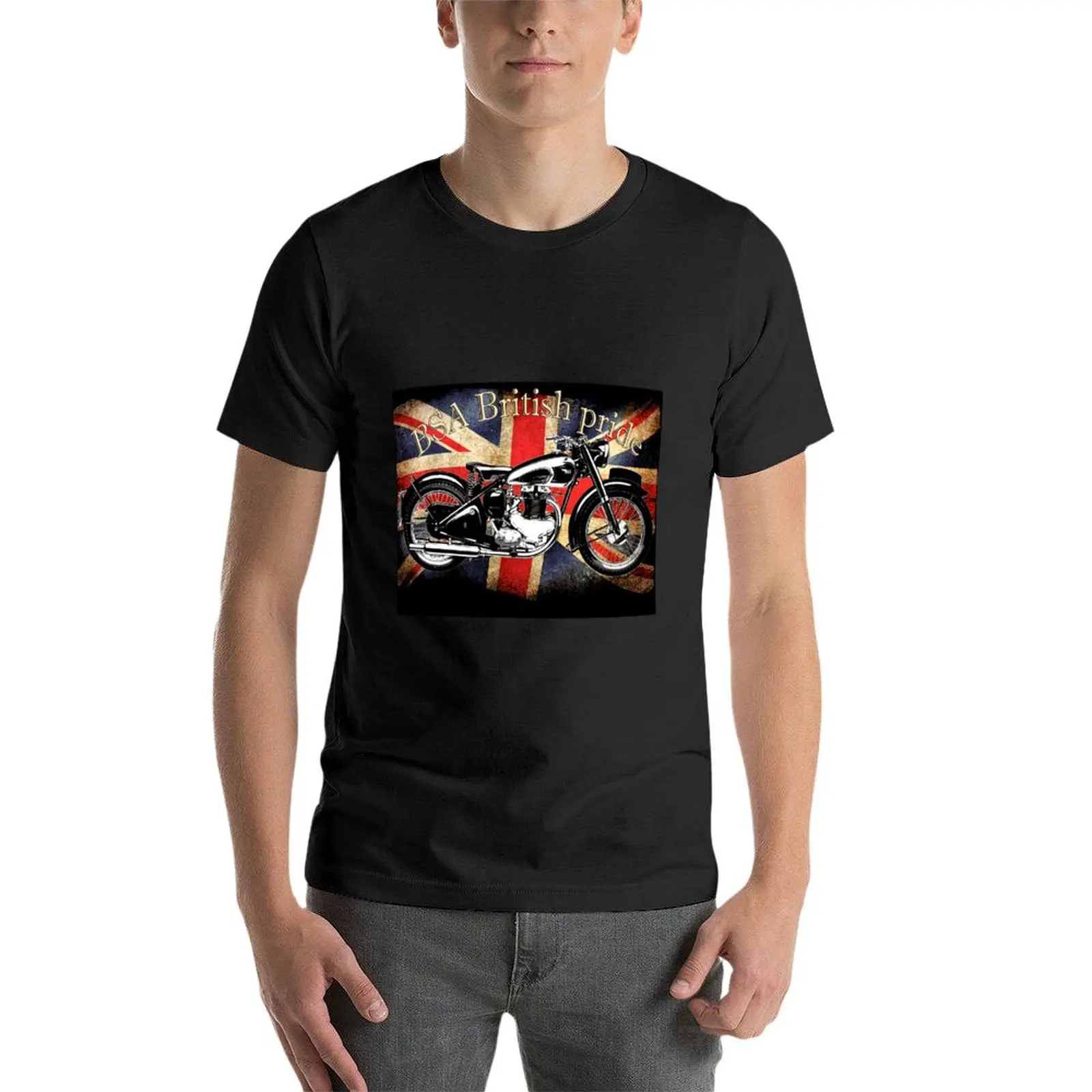 Vintage Classic British BSA Motorcycle Icon T-Shirt anime clothes quick-drying oversized t shirt men