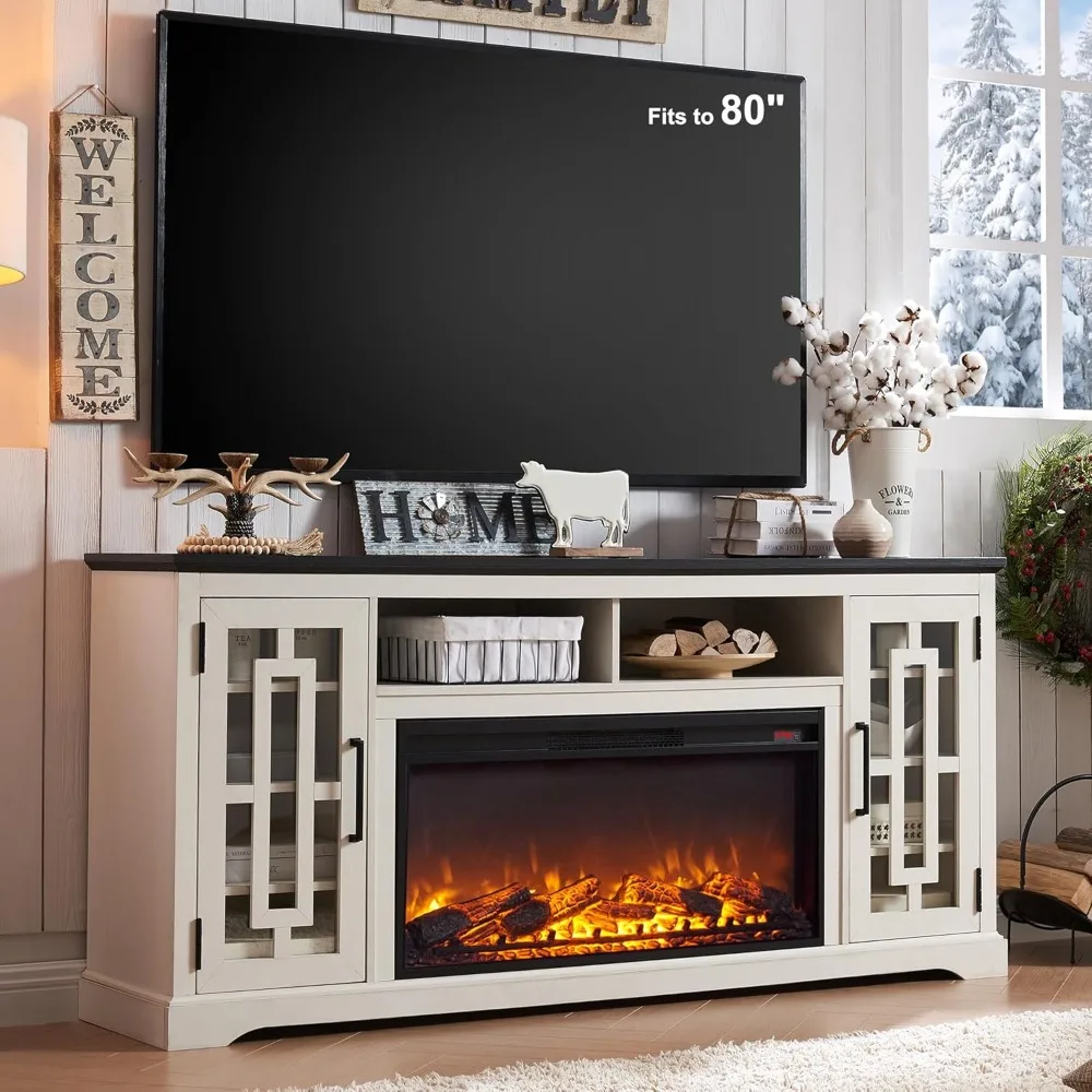 Fireplace TV Stand with 36